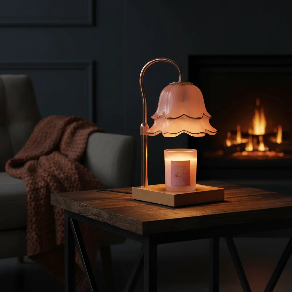 Flower Candle Warmer Lamp — Timer & Dimmer