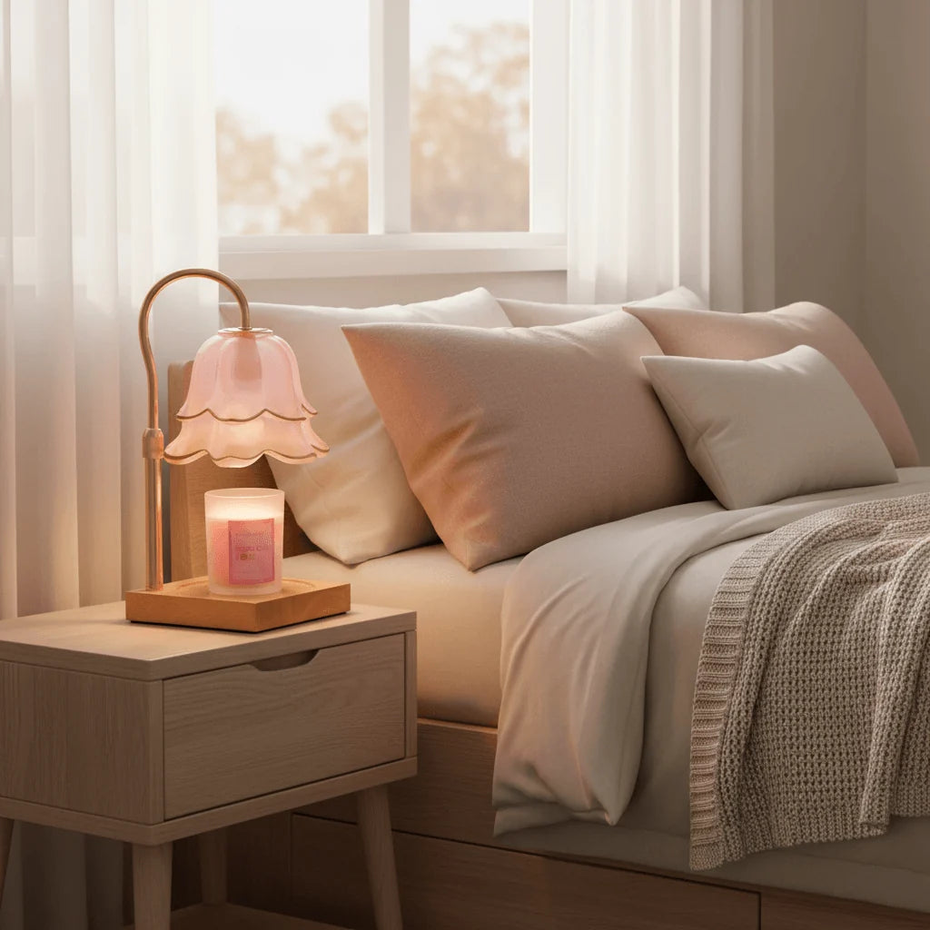 Flower Candle Warmer Lamp — Timer & Dimmer